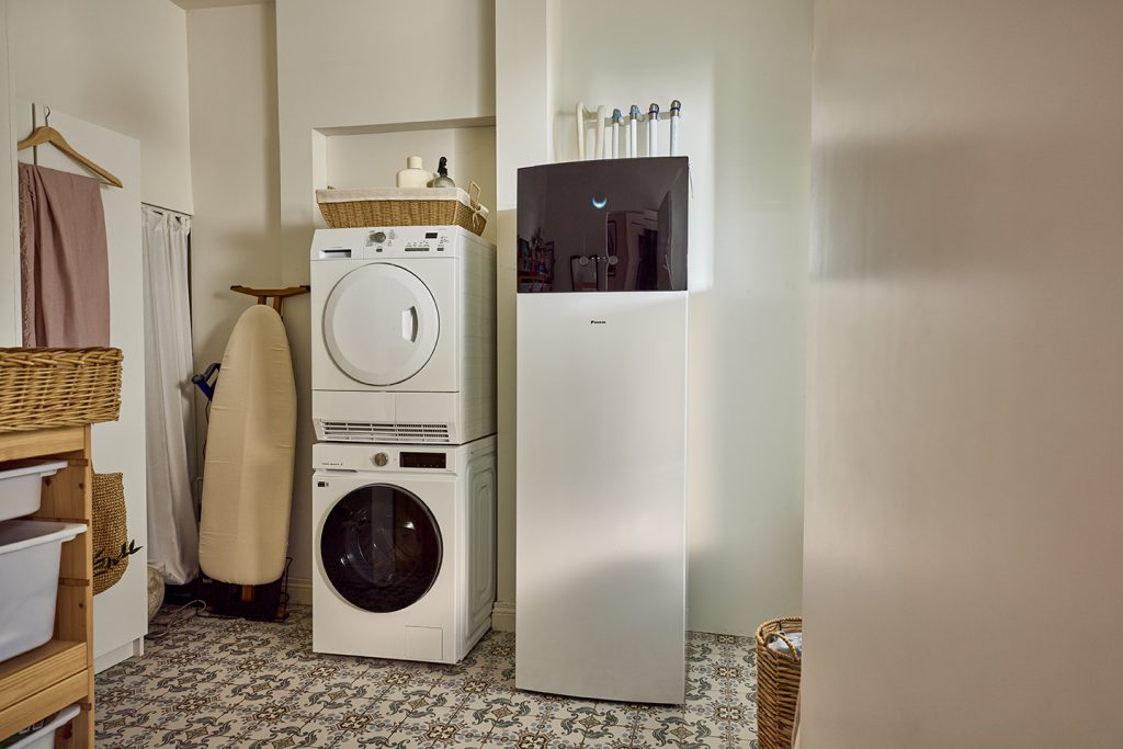Daikin-installatie voor verwarming en sanitair warm water