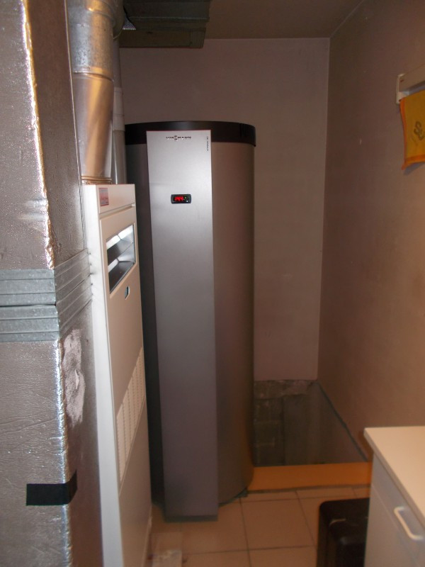 Technische opstelling van een warmtepompinstallatie
