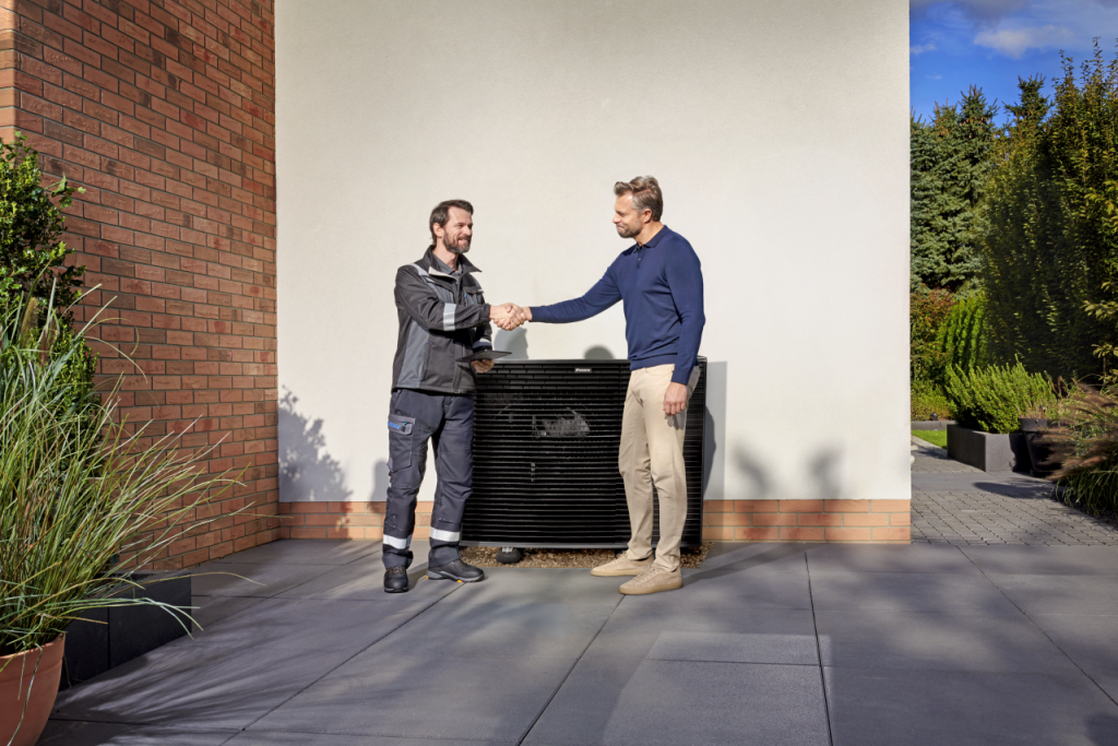 Daikin Altherma 4 H lucht-waterwarmtepomp bij een woning